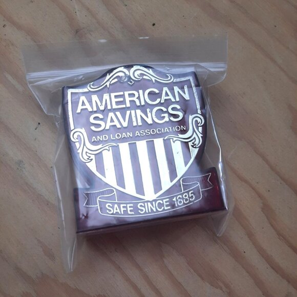 Vintage American Savings and Loan Association Piggy Bank Red 1980s - Picture 6 of 6